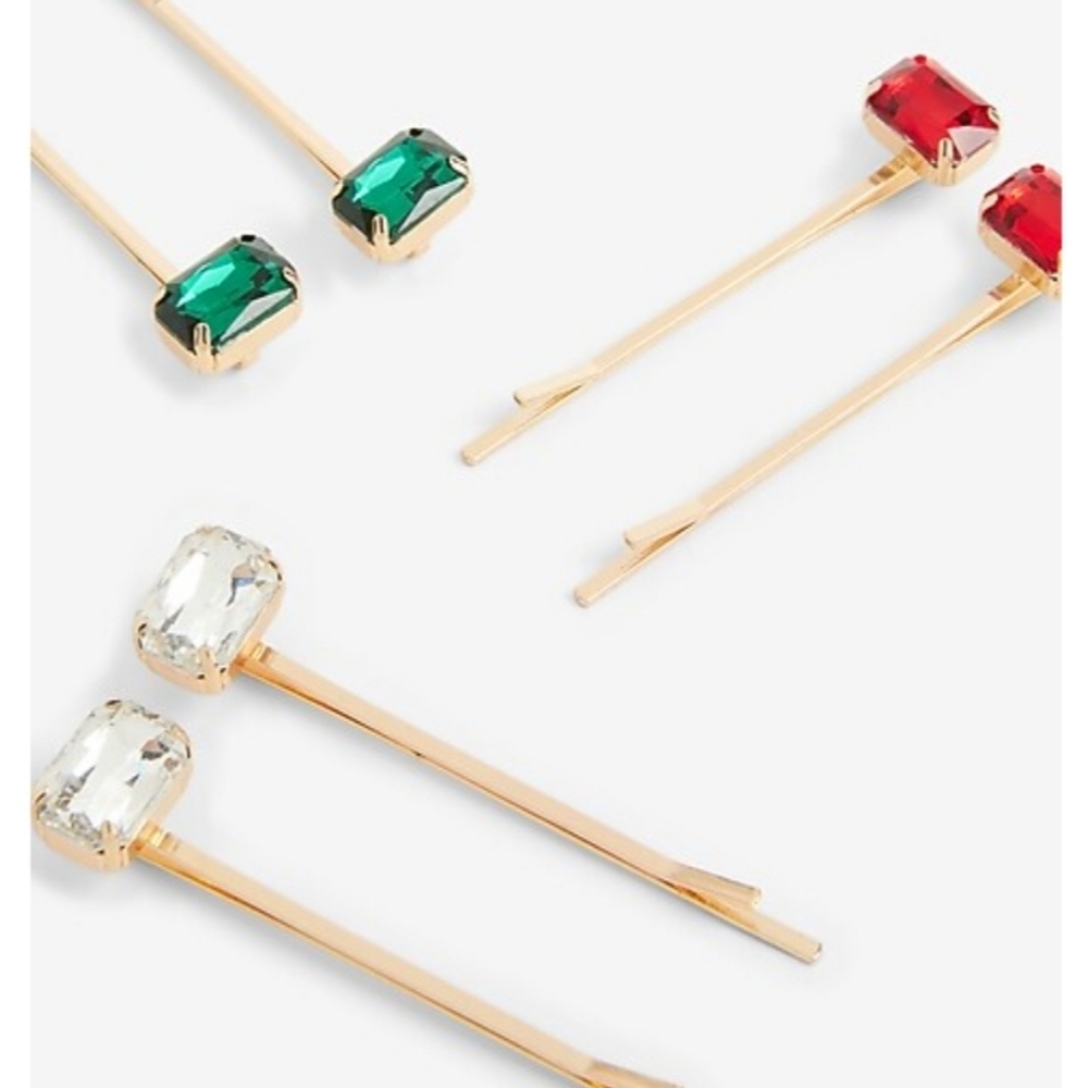 Express Set Of 6 Jewel Clips